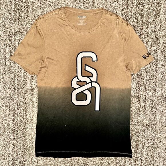 GUESS Men's Filip Logo Slim Fit Crew Neck Tee T-Shirt - Picture 4 of 7